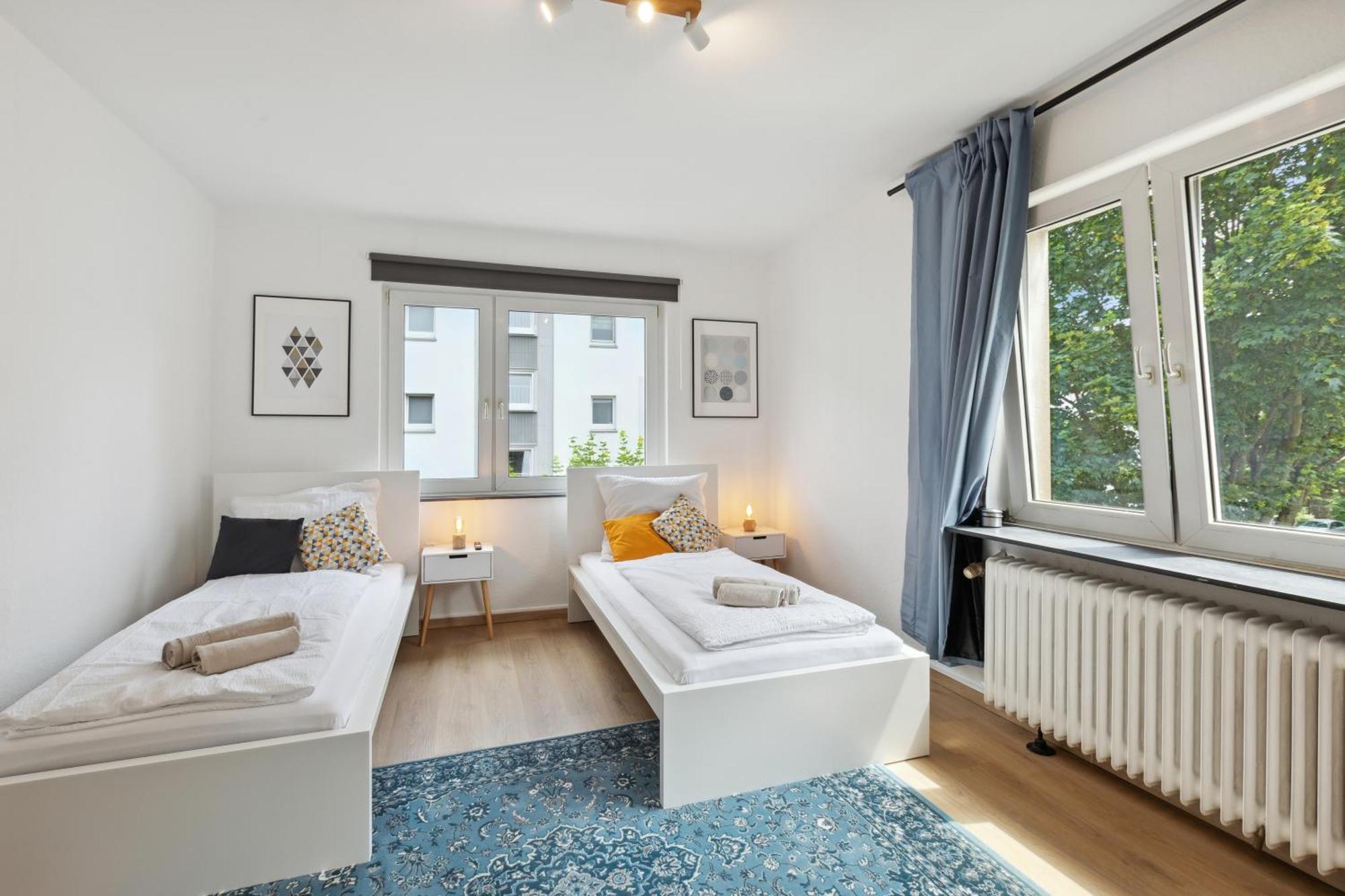 Apartment Grosse 80qm 3 Wohnung, Nahe Messe & Klinikum, 2x 55